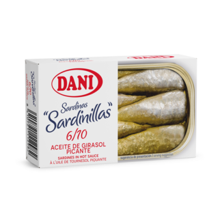 Sardinetes amb oli de girasol picant 90g