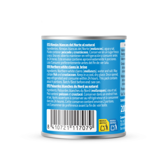 BACK Back Almejas blancas del norte