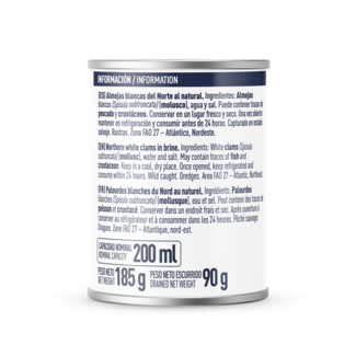 BACK Back Almejas blancas del norte