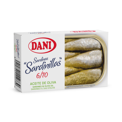 Small sardines in olive oil 30% extra virgin 90g 